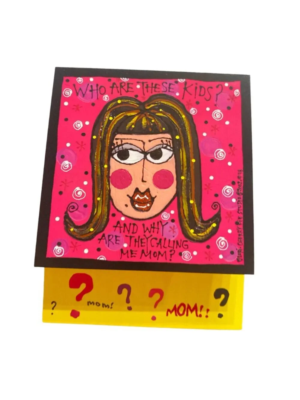 Funny 6/pk Brunette Woman VTG Note Cards Leanin' Tree Lori Wiseman‎ NIP